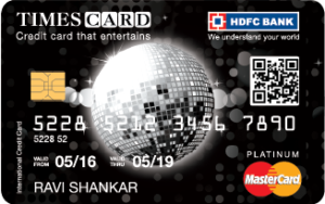 HDFC Platinum Times Credit Card